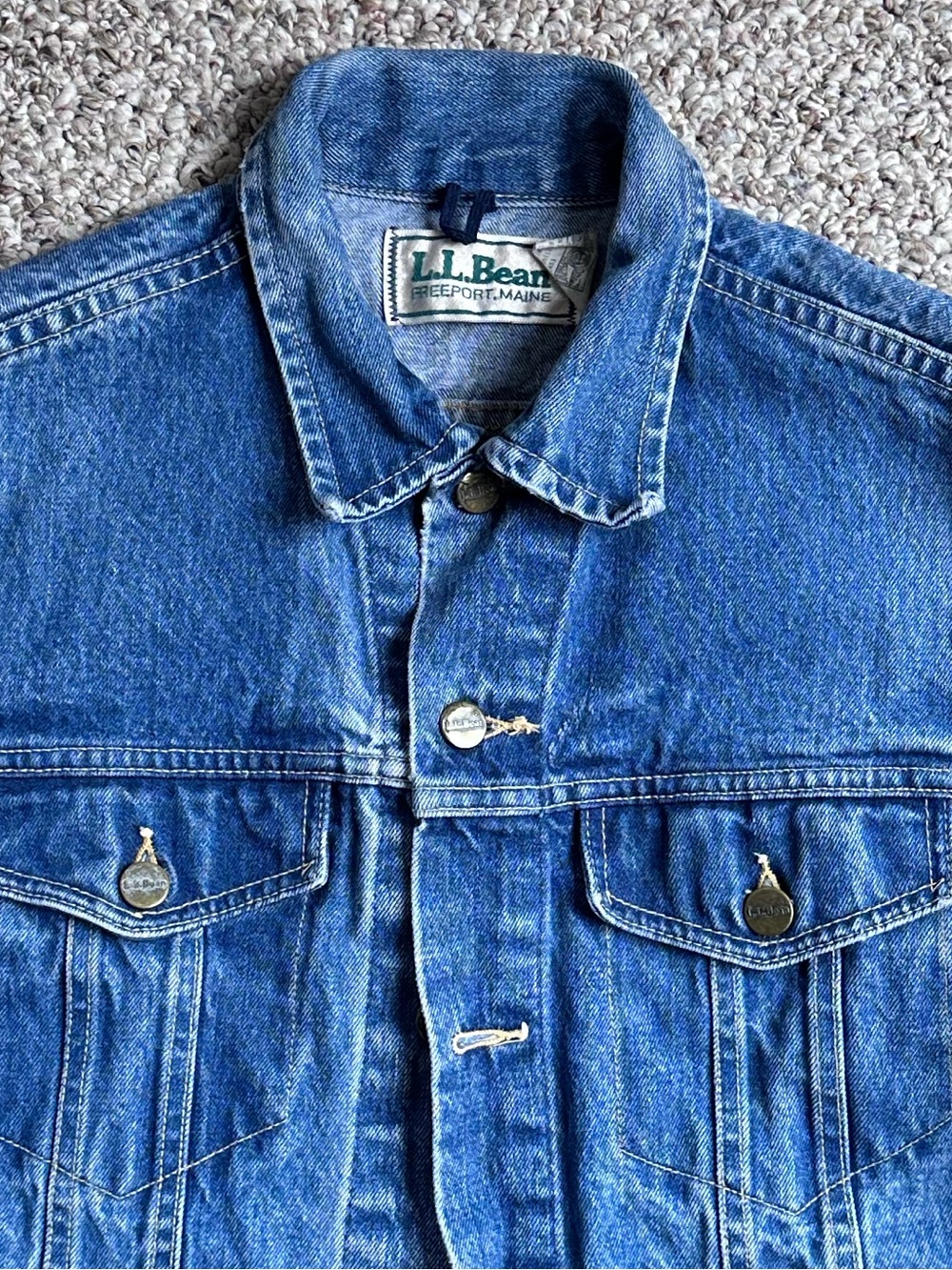 L.L. Bean Men's Medium Blue Denim Jacket